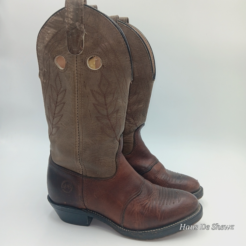 Double H Buckaroos Cowboy Boots Mens 7.5